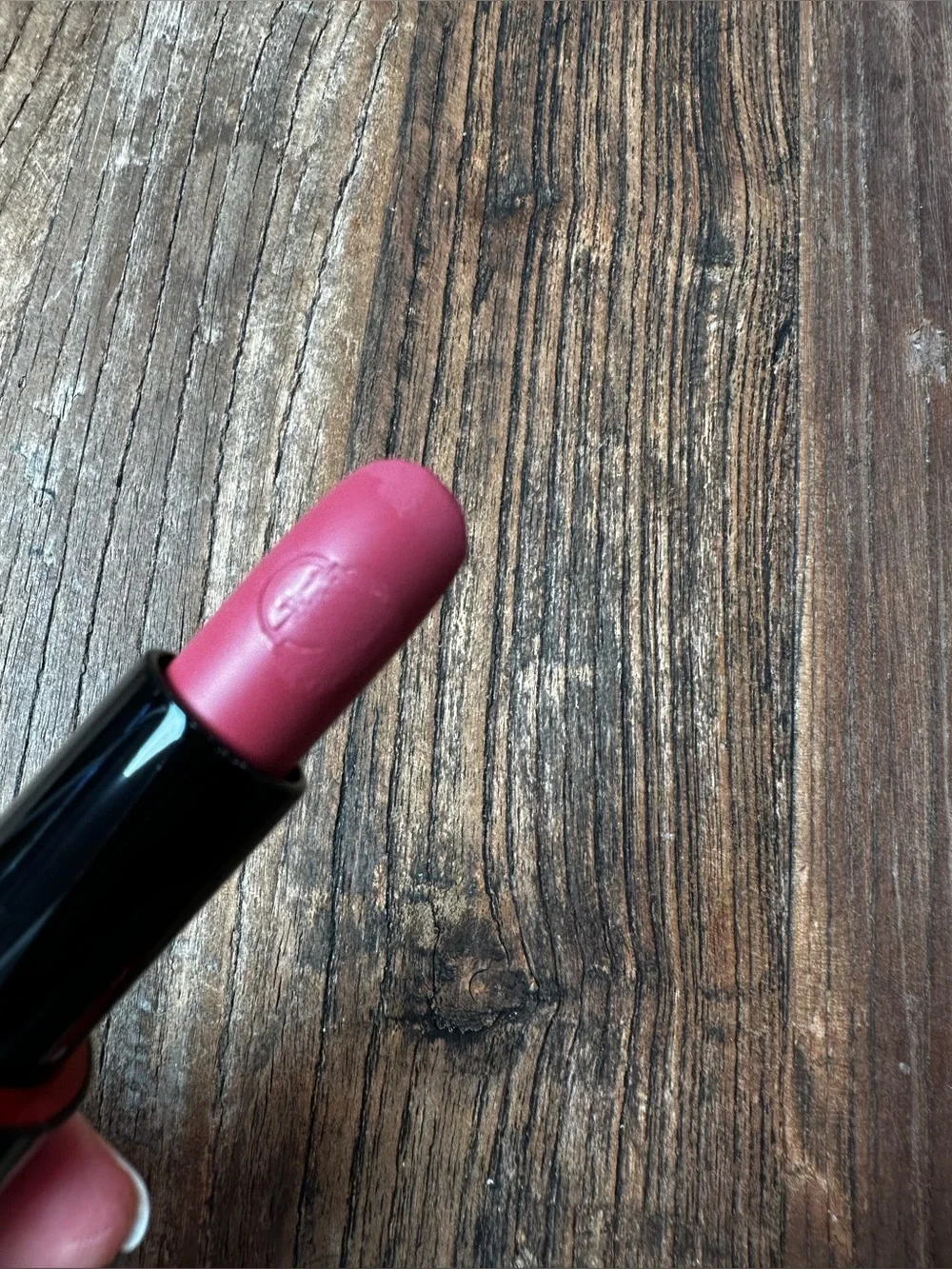 Giorgio Armani Lipstick 509 in Black and Silver Accents